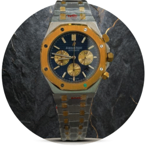 Audemars Silver+Gold Chrono (Blue Dial)