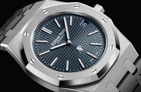 Silver Audemars Piguet With Blue Dial - Image 10