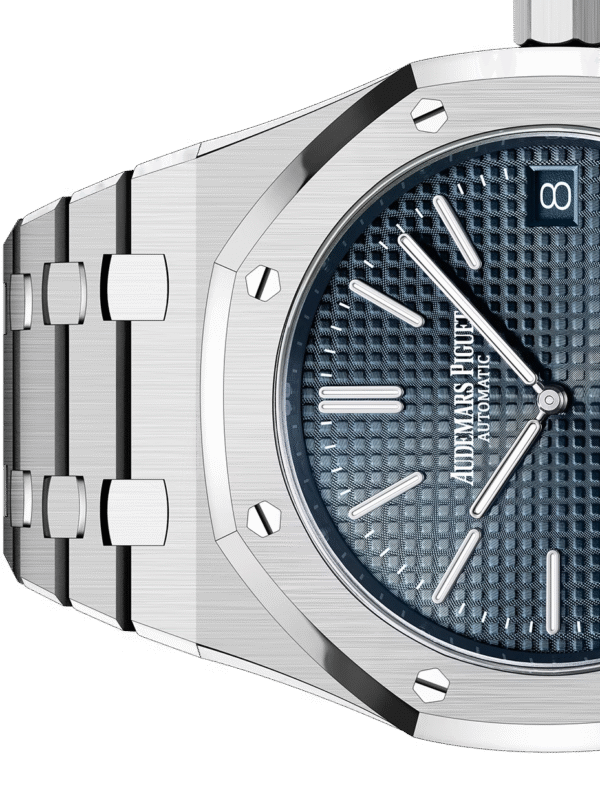 Silver Audemars Piguet With Blue Dial - Image 9